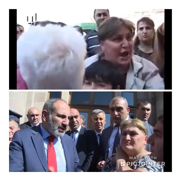 2012-ին Փաշինյանի վրա Մալաթիայում հարձակված կինն այսօր`կառավարության դիմաց 