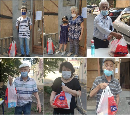 «Օրրան»-ի շուրջ 300 երեխաներ և 100 միայնակ տարեցներ ստացան առաջին անհրաժեշտության սննդամթերքներ