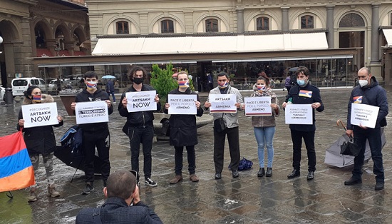 Հայերի ֆլեշմոբը Ֆլորենցիայում