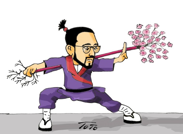 Կոնիչուվա՜ ... Ավինյանը ճապոներեն է ողջունում քաղաքապետարանում