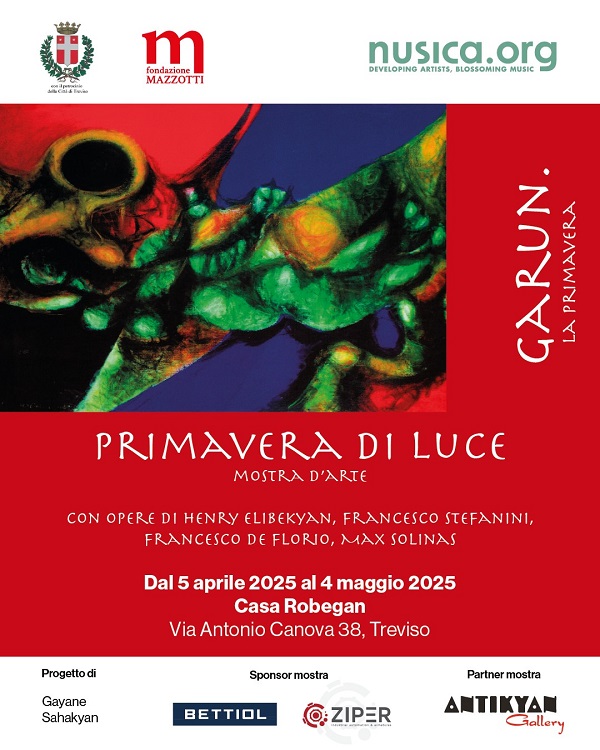 Իտալիայում, հայոց ցեղասպանության 110֊ամյա տարելիցին նվիրված ցուցահանդեսին, Antikyan Gallery-ից ներկայացված են Հենրի Էլիբեկյանն ու Ֆրանչեսկո Դե Ֆլորիոն 