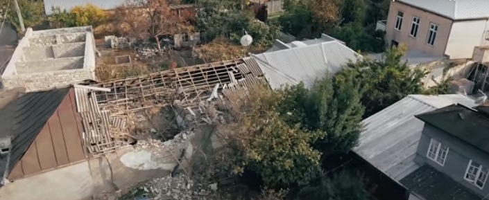 Մարտունին՝ ադրբեջանական ԶՈՒ-ի երեկվա հարվածներից հետո․ ավիանկարահանում