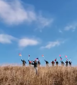 Մեր հայրենակիցները Հայաստանի եռագույներով ցույց են արել Հունաստան-Թուրքիա սահմանին