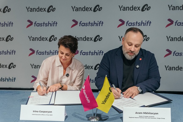 Fast Shift-ն ու Yandex Go-ն փոխըմբռնման հուշագիր են ստորագրել